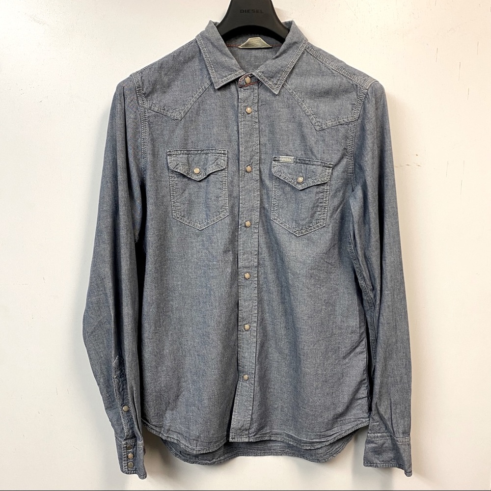Diesel Denim Pearl snap shirt size XL